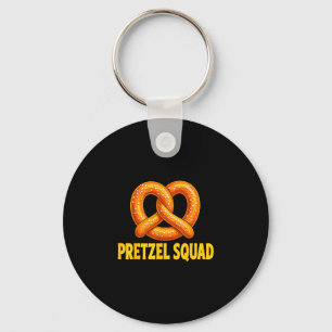 Twisted pretzel lover squad key ring