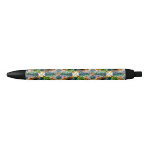 Twisted Rainbow Vapors Three Black Ink Pen