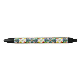 Twisted Rainbow Vapours Black Ink Pen