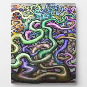 Twisted Rainbow Vines Plaque