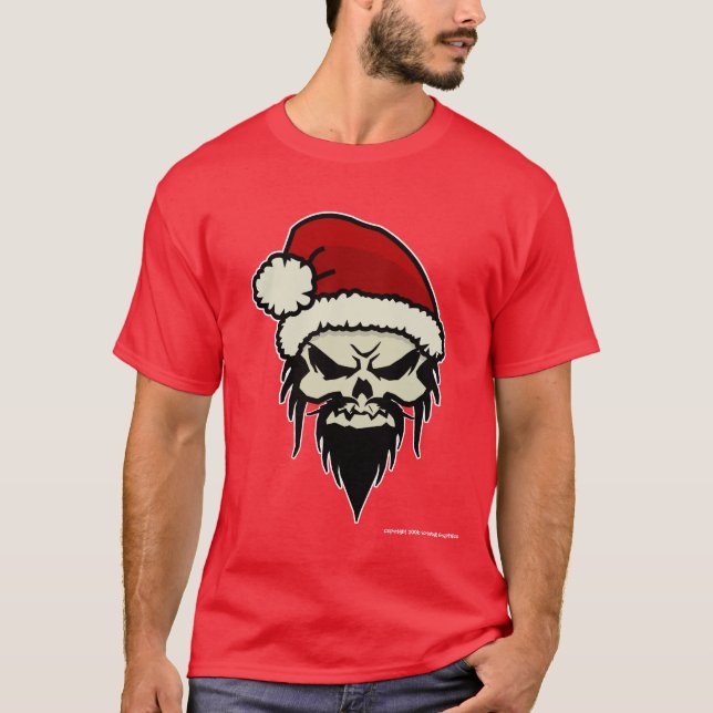 Twisted Santa Basic Dark (Red) T-Shirt (Front)