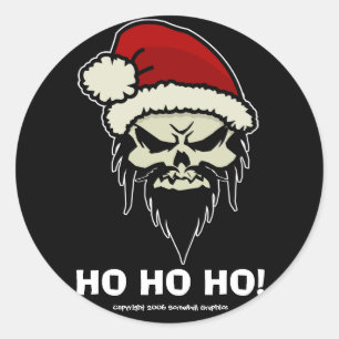 Twisted Santa Stickers