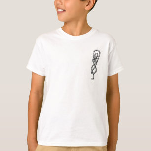 Twisted Silver Knot Sculpture Kids T-Shirt