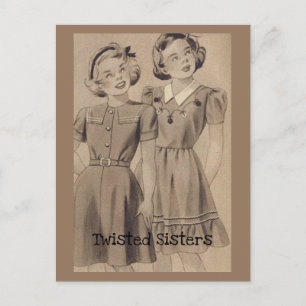 Twisted Sisters Postcard