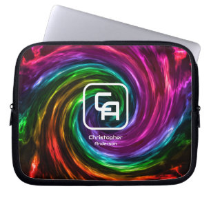 Twisted Smoke Multicolors Electronics Bag