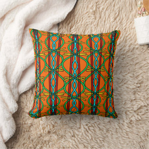 Twisted Southwestern Style Symmetrical Line Art Cushion
