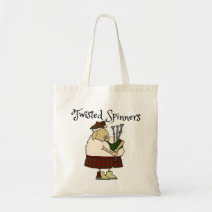 Twisted Spinner kilted sheep tote Bag