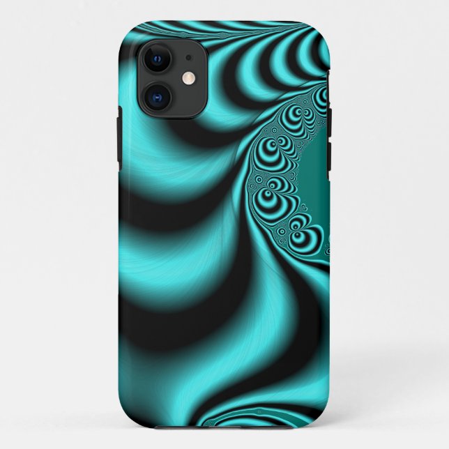 Twisted Teal Case-Mate iPhone Case (Back)