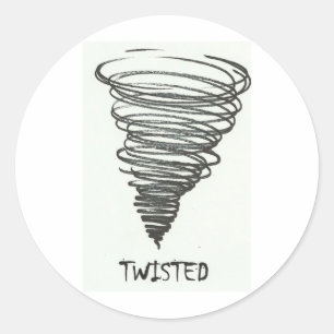 TWISTED TORNADO CLASSIC ROUND STICKER