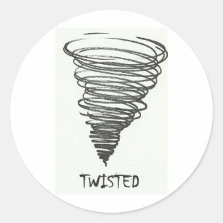 TWISTED TORNADO CLASSIC ROUND STICKER