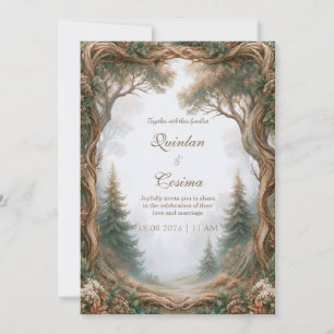 Twisted Tree Forest Wedding Invitation