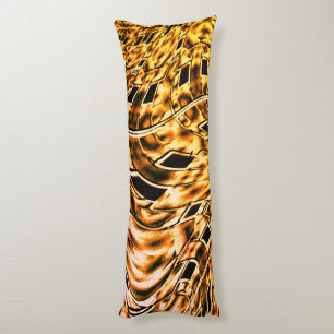 Twisted with a light shade of coral to gold body cushion