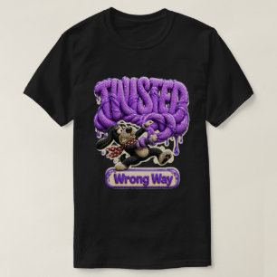 Twisted Wrong Way Funny Sarcastic T-Shirt