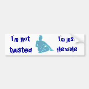 Twisted - Yoga Bumper Sticker