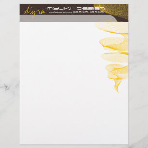 Twister Yellow Modern Designer Template Letterhead