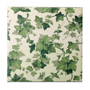 Twisting Ivy Leaves Pattern Tile