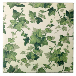Twisting Ivy Leaves Pattern Tile