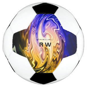 Twisting Liquid Multicolors Personalised Football