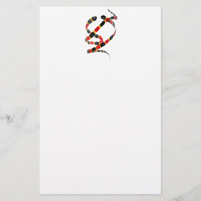 Twisting Snake Art Stationery (Front)