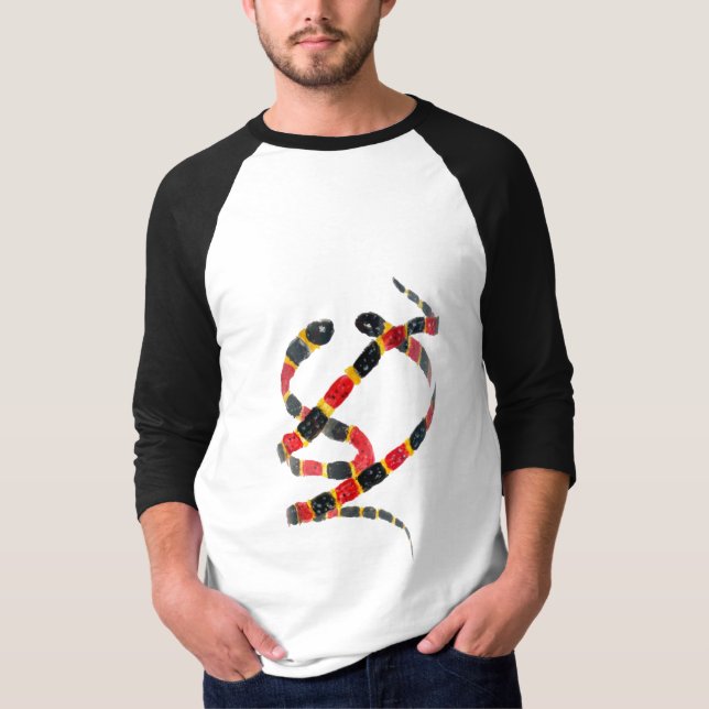 Twisting Snake Art T-Shirt (Front)