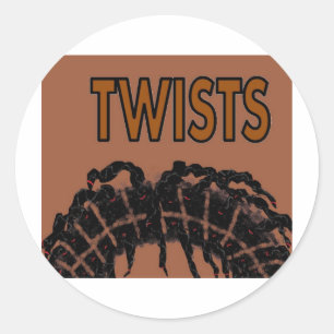 twists classic round sticker