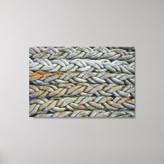Twists of the Tide Nautical Rope Canvas Print