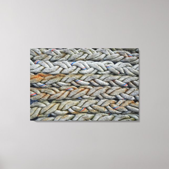 Twists of the Tide Nautical Rope Canvas Print (Front)