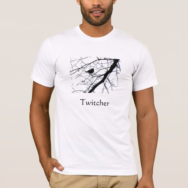Twitcher Bird Watcher T-Shirt (Front)
