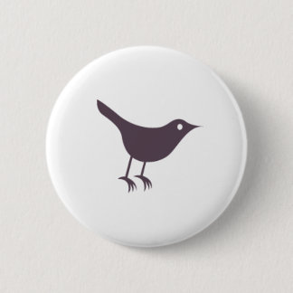 Twitter 6 Cm Round Badge
