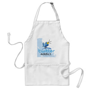 twitter addict standard apron