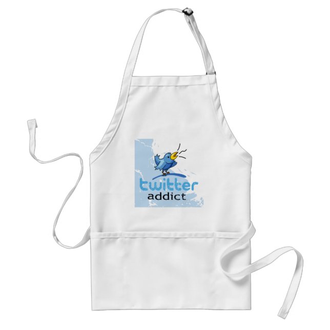 twitter addict standard apron (Front)