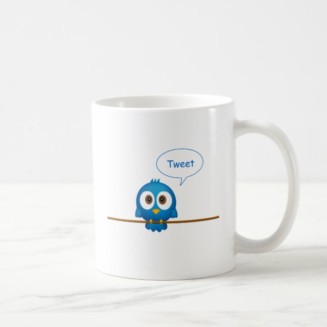 Twitter bird coffee mug (Right)