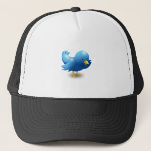 Twitter bird logo trucker hat