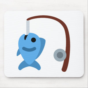 Twitter emoji - Fishing Mouse Mat