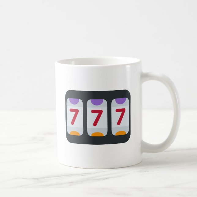 Twitter Emoji - Lucky 7 Coffee Mug (Right)