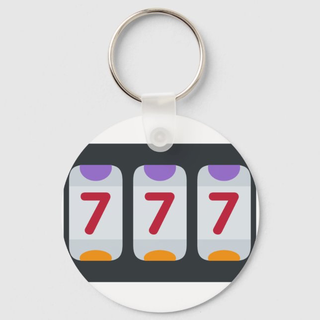 Twitter Emoji - Lucky 7 Key Ring (Front)