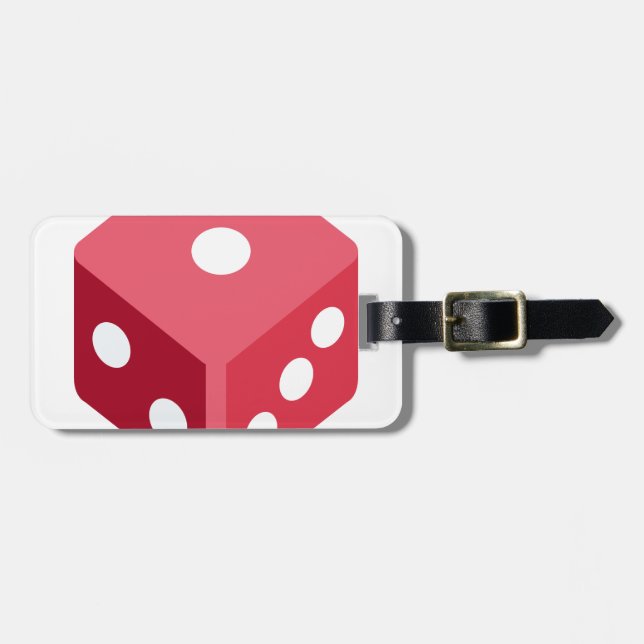 Twitter emoji - Red dice Luggage Tag (Front Horizontal)