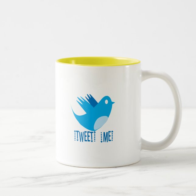 Twitter Follow Me Coffee Mug (Right)