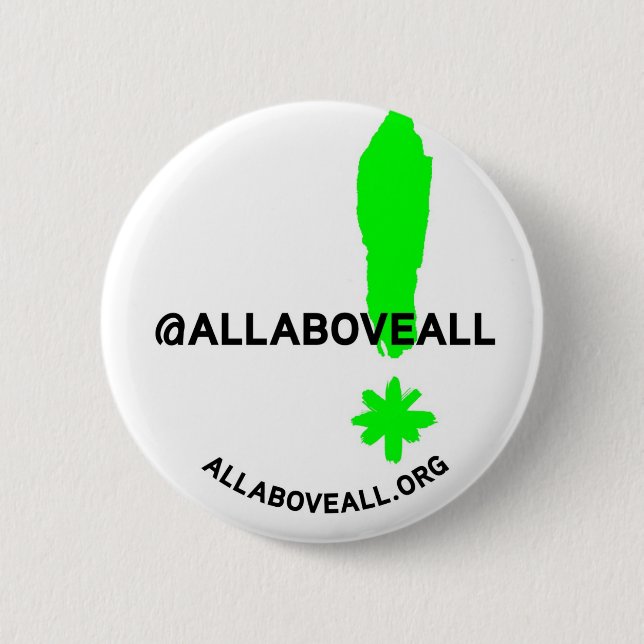 Twitter handle / Exclamation 6 Cm Round Badge (Front)