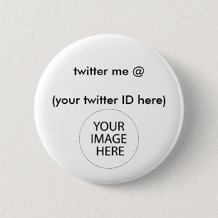 twitter me @ (your twitter ID here) The MUSEUM 6 Cm Round Badge