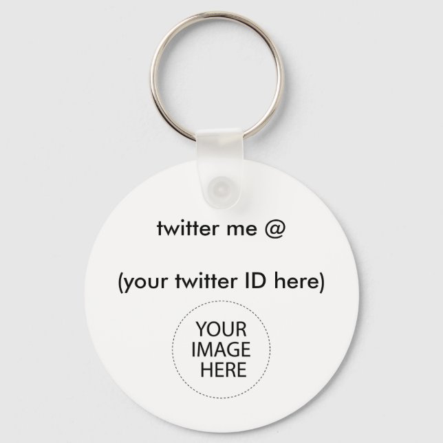 twitter me @ (your twitter ID here) The MUSEUM Key Ring (Front)