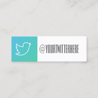 twitter modern social media business card