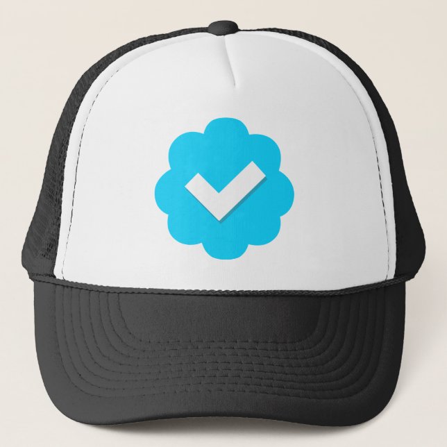 Twitter Verified Badge Trucker Hat (Front)