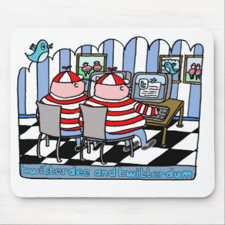Twitterdee and twitterdum mouse mat