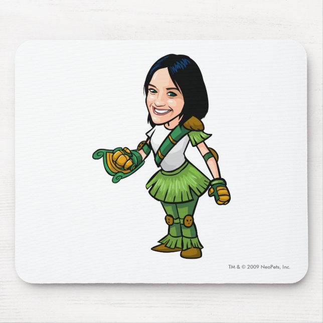 Twitterpate Mystery Island Staff Player Mouse Mat (Front)