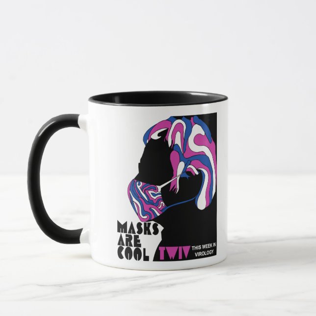 TWiV Masks are Cool mug (Left)