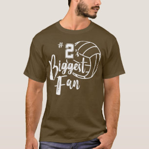 Two 2s Biggest Fan Volleyball Mum Volleyball Dad T-Shirt