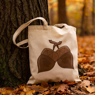 Two Acorns Tote Bag