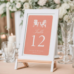 Two Adirondack Chairs Table Number