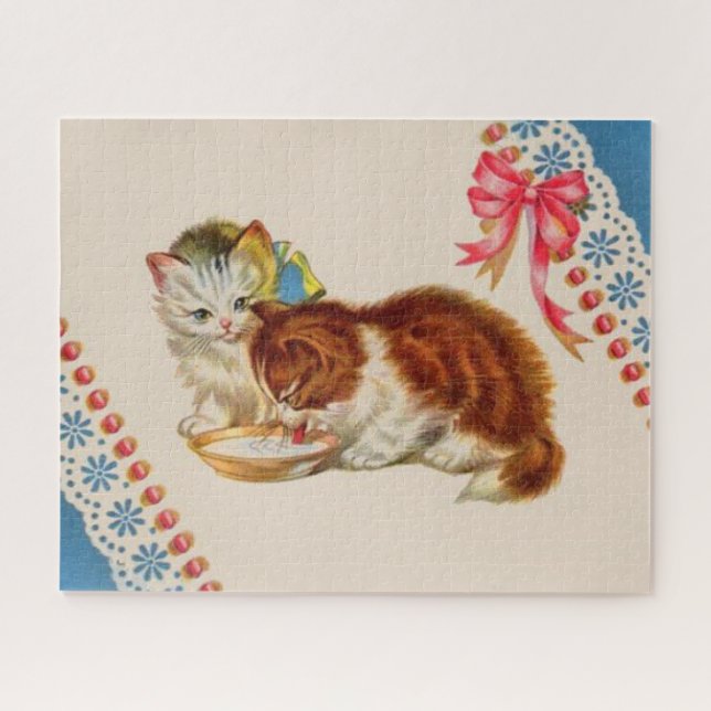 two adorable kittens jigsaw puzzle (Horizontal)